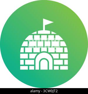 Igloo Vector Icon Design Illustration Stock Vector Image & Art - Alamy