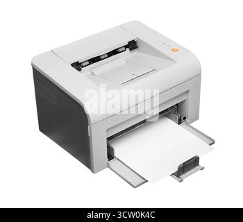 Laser printer isolated on white background Stock Photo