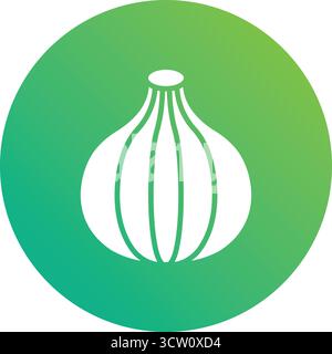 Onion Vector Icon Design Illustration Stock Vector