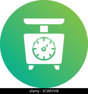 Weight scale Vector Icon Design Illustration Stock Vector