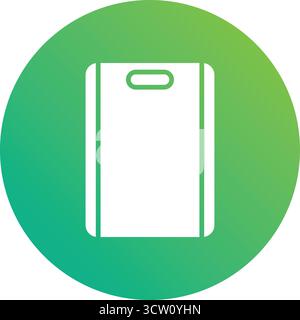 Cutting Board Vector Icon Design Illustration Stock Vector