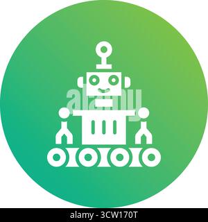 Robot Vector Icon Design Illustration Stock Vector