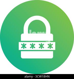 Password Vector Icon Design Illustration Stock Vector