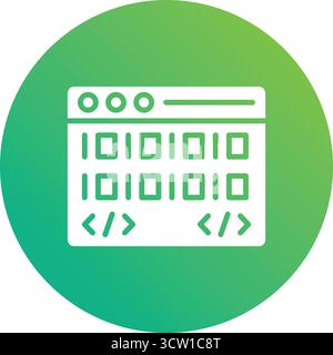 Coding Vector Icon Design Illustration Stock Vector