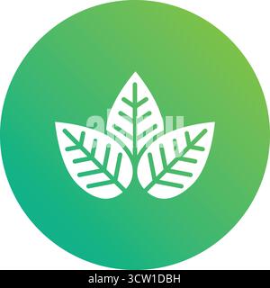 Leaf Vector Icon Design Illustration Stock Vector
