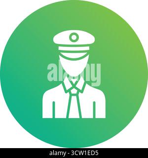 Pilot Vector Icon Design Illustration Stock Vector