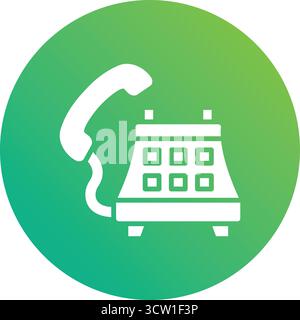 Telephone Vector Icon Design Illustration Stock Vector