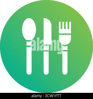 Cutlery Vector Icon Design Illustration Stock Vector