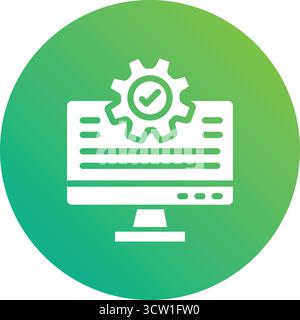 Testing Vector Icon Design Illustration Stock Vector