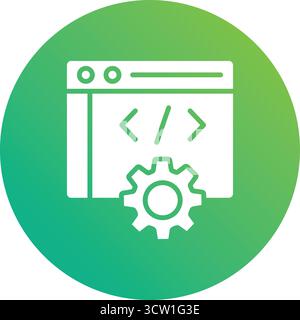 Web development Vector Icon Design Illustration Stock Vector