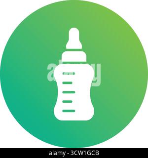 Baby bottle Vector Icon Design Illustration Stock Vector