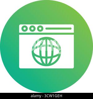 Web browser Vector Icon Design Illustration Stock Vector