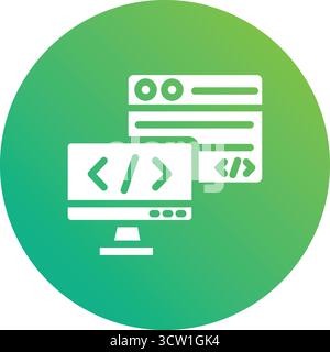 Backend Vector Icon Design Illustration Stock Vector