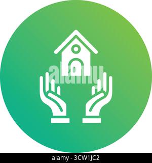 House insurance Vector Icon Design Illustration Stock Vector