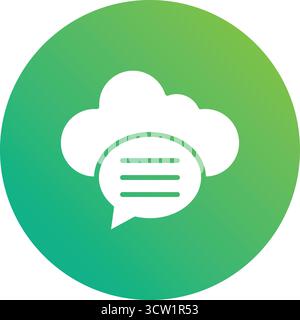 Chat bubble Vector Icon Design Illustration Stock Vector