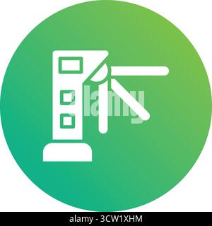 Turnstiles Vector Icon Design Illustration Stock Vector