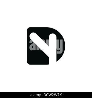 YD DY Letter Logo Design for Business Identity Stock Vector