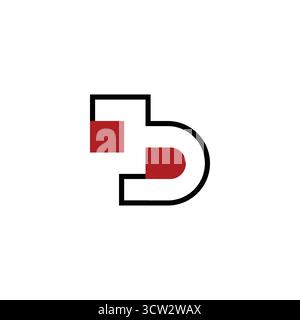 YD DY Letter Logo Design for Business Identity Stock Vector