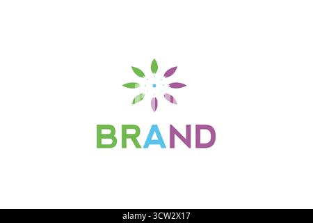 Eco-Friendly Brand Logo with Green Leaf Design – Nature Logo-Green Leaf Logo Stock Vector