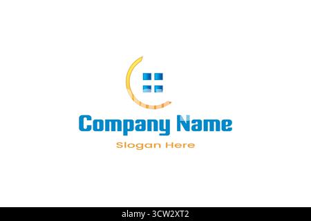 Company Logo Design- E-commerce Logo Design – Clean & Professional Online Store Branding Logo Design Stock Vector