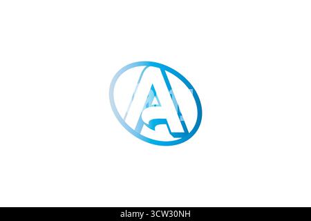 Modern A Letter Logo Design – Stylish Alphabet A Letter Branding Stock Vector