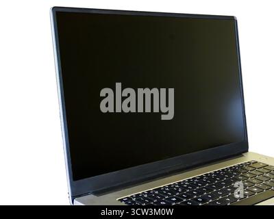 Laptop isolated on white background Stock Photo