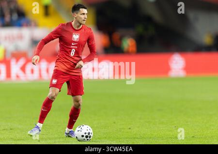 Stadion Slaski, Chorzow, Poland. 9th Oct, 2025. International Football, friendly match, Poland versus New Zealand; Bartosz Kapustka (POL) Credit: Action Plus Sports/Alamy Live News Stock Photo