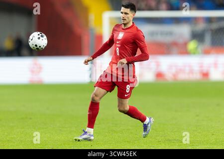 Stadion Slaski, Chorzow, Poland. 9th Oct, 2025. International Football, friendly match, Poland versus New Zealand; Bartosz Kapustka (POL) Credit: Action Plus Sports/Alamy Live News Stock Photo