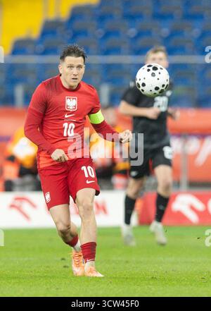 Stadion Slaski, Chorzow, Poland. 9th Oct, 2025. International Football, friendly match, Poland versus New Zealand; Piotr Zielinski (POL) Credit: Action Plus Sports/Alamy Live News Stock Photo
