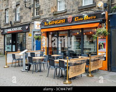 The Ginger Coo Café Bistro on Rose Street, Edinburgh, Scotland, UK. Stock Photo