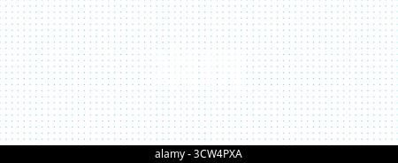 Planer page with blue dotted grid. Seamless checkered paper pattern. Bullet journal notebook background. Simple square graph texture. School math lined sheet wallpaper. Vector repeating workbook paper Stock Vector