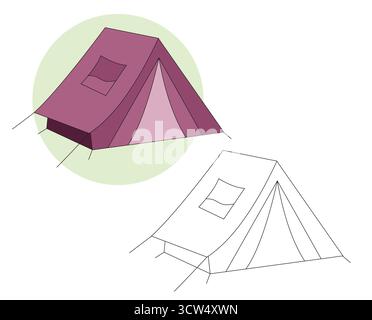 Camp Vector Art Stock Vector
