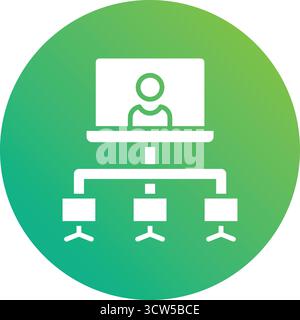 Client server Vector Icon Design Illustration Stock Vector