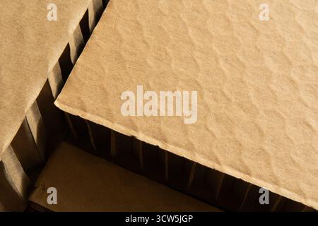 Close-up shot of thick cardboards Stock Photo