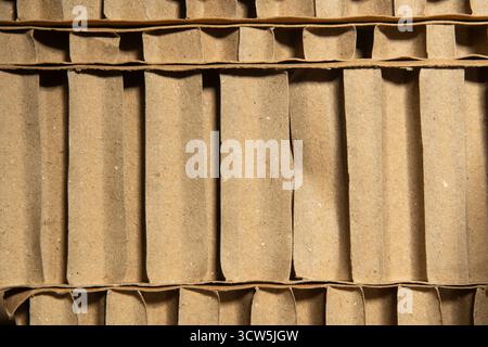 Stack of thick cardboards for packaging protection Stock Photo