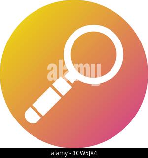 Magnifying Glass Vector Icon Design Illustration Stock Vector