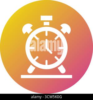 Alarm Clock Vector Icon Design Illustration Stock Vector