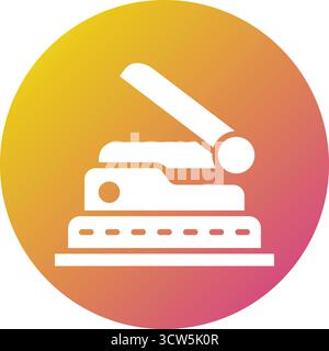 Hole Puncher Vector Icon Design Illustration Stock Vector