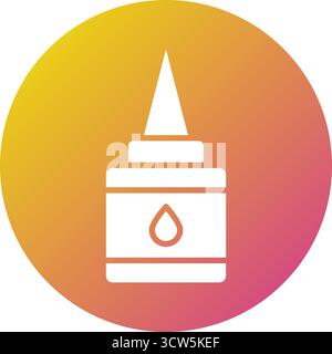 Liquid Glue Vector Icon Design Illustration Stock Vector