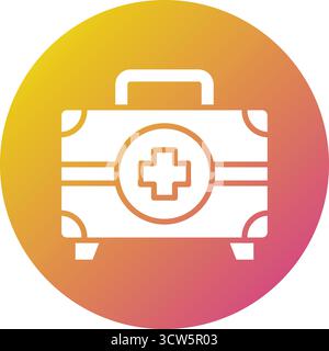 First Aid Kit Vector Icon Design Illustration Stock Vector