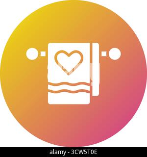 Towel Vector Icon Design Illustration Stock Vector