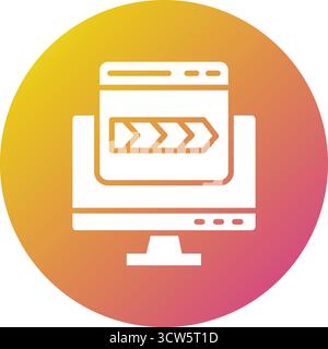 Breadcrumb Vector Icon Design Illustration Stock Vector