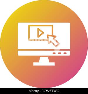 Clickstream Vector Icon Design Illustration Stock Vector
