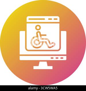 Accessability Vector Icon Design Illustration Stock Vector