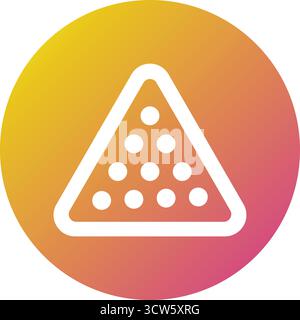 Billiard Vector Icon Design Illustration Stock Vector