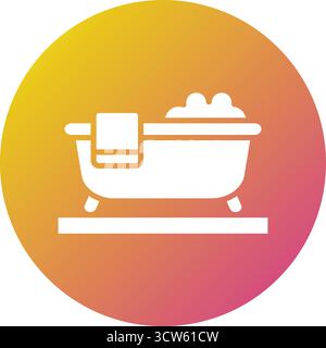 Bathtub Vector Icon Design Illustration Stock Vector
