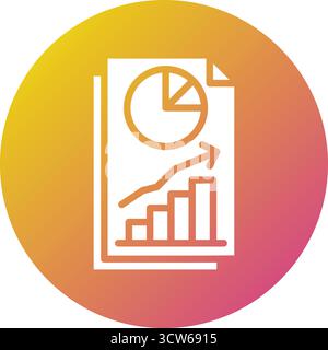 Finance Chart Vector Icon Design Illustration Stock Vector