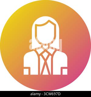 Company Secertary Vector Icon Design Illustration Stock Vector