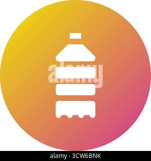 Water Bottle Vector Icon Design Illustration Stock Vector