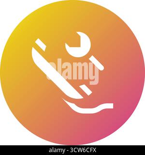 Maintenance Cal Vector Icon Design Illustration Stock Vector